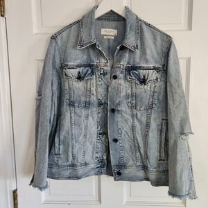 Rag & Bone Oversized Distressed Denim Jacket